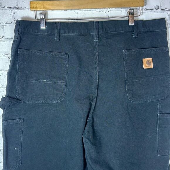 Carhartt Men’s Utility Work Pant Washed Duck Dungaree fit Pants W40 x L38 B11 - Picture 4 of 10